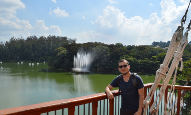 Emmanuel Lasso en el lago de Taquaral, Campinas. SP. Brasil